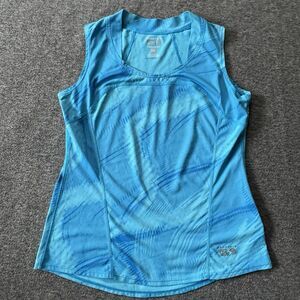 Mountain Hardwear Womens Small Blue Pattern Printed Tank Top Athletic